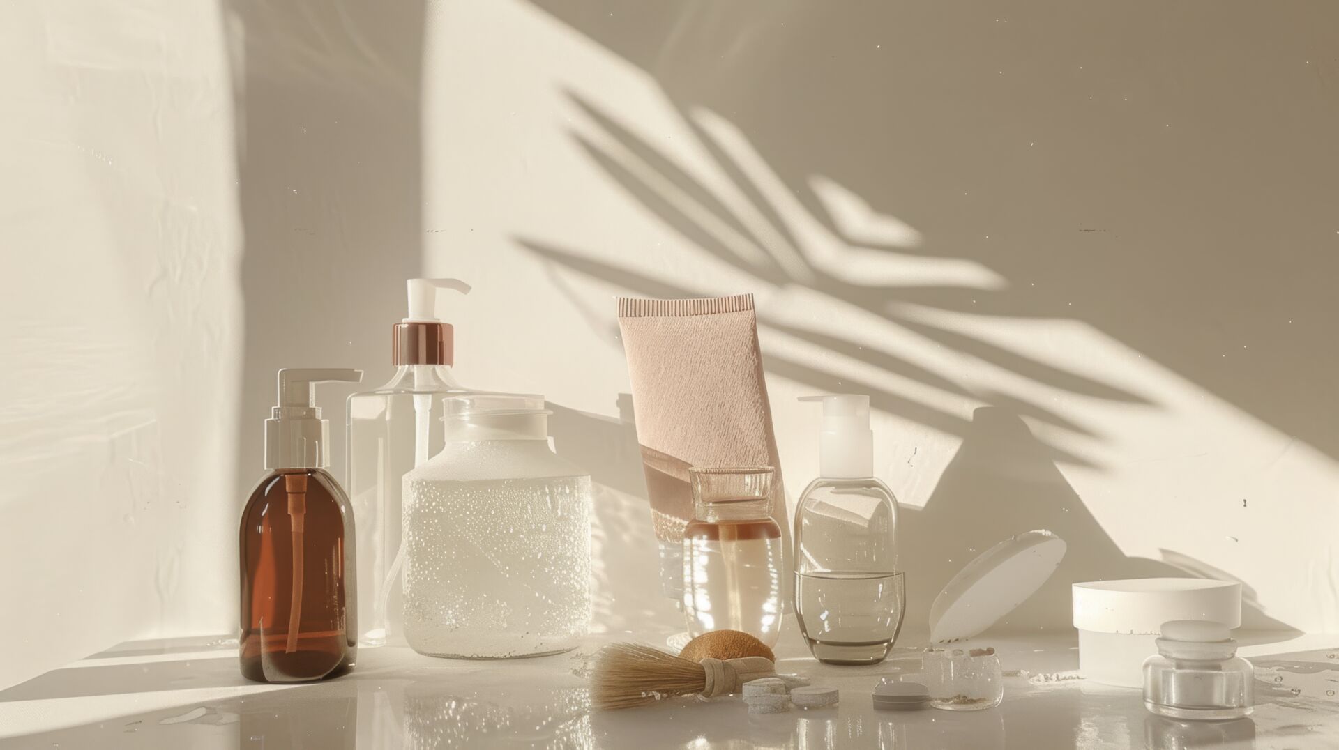 Soft glowing skin after skincare therapy